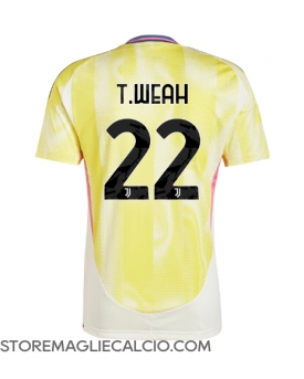 Juventus Timothy Weah #22 Maglia Gara Trasferta Repliche 2024-25